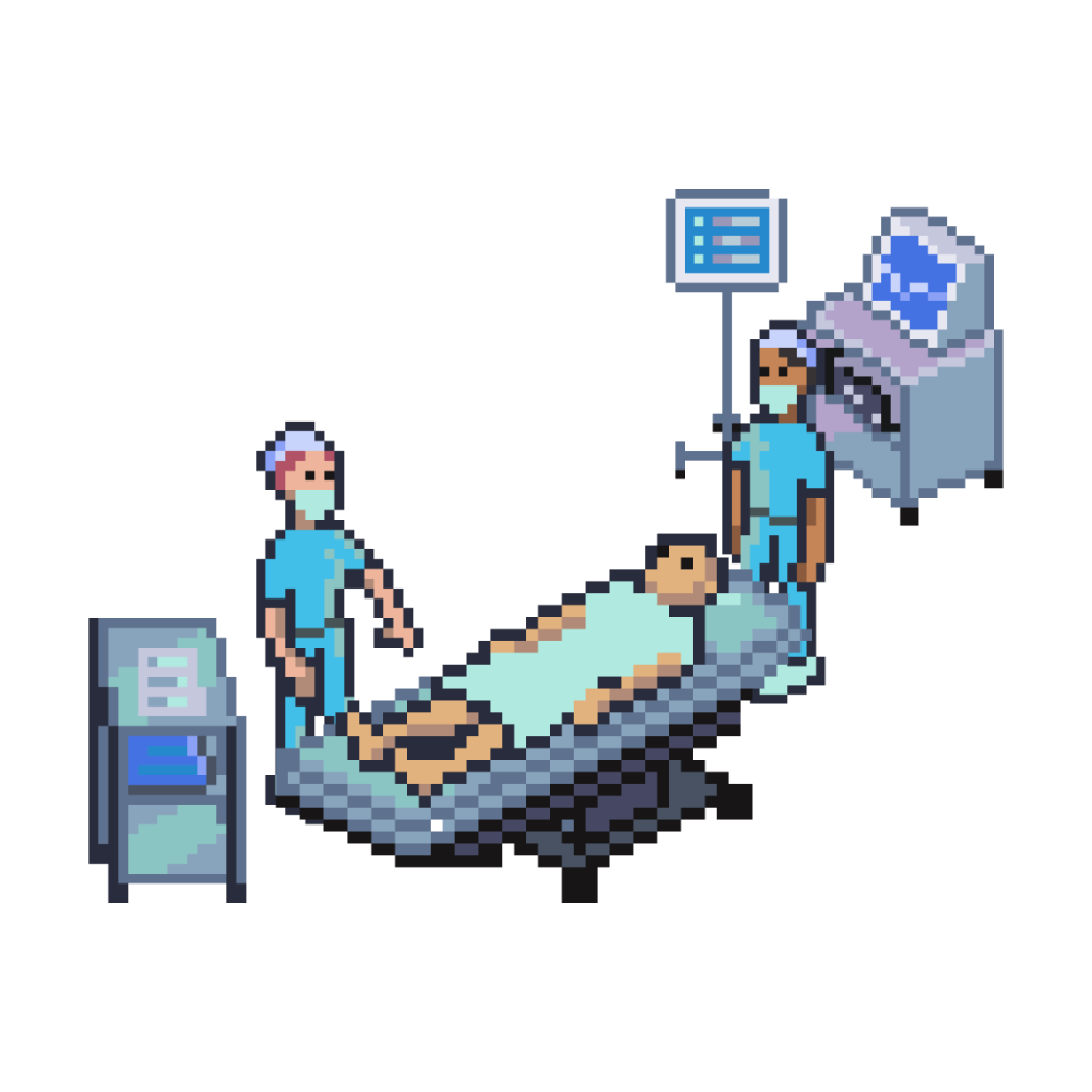 Illustration of a surgical theatre